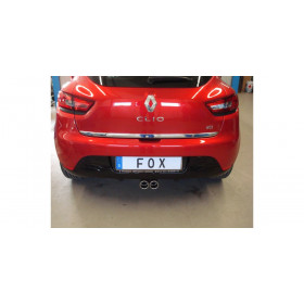 Silencieux arrière inox 2x76mm type 16 pour RENAULT CLIO IV