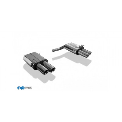 2x80mm stainless steel silent for SEAT LEON TYPE 5F