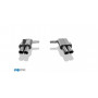 Silencieux arrière duplex inox 2x90mm type 25 pour FORD EXPLORER TYPE WUJ (Hybride)