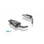 2x80mm stainless steel silent for SEAT LEON TYPE 5F