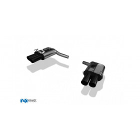 2x80mm stainless steel silent for SEAT LEON TYPE 5F