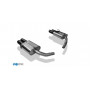 Silencieux arrière duplex inox 2x90mm type 25 (émaillé noir) pour FORD EXPLORER TYPE WUJ (Hybride)