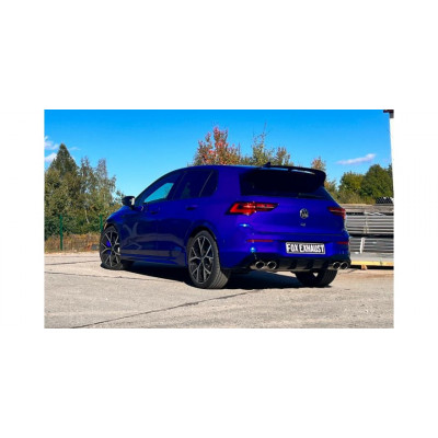 Kit embouts d'échappements duplex 2x115x85mm type 32 inox pour VOLKSWAGEN GOLF MK8 R