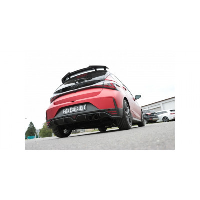 Complete catback with duplex rear silencer (with 2 electronic valves) stainless 2x100mm type 25 for CUPRA FORMENTOR 4x4