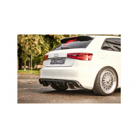 Silencieux arrière duplex inox 1x160x130mm type 38 pour AUDI A3 SPORTBACK QUATTRO TYPE 8V