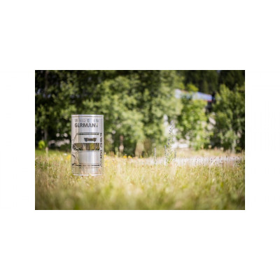 Tonneau en inox 800x390mm - Motif "SCHWARZENBERG" (épaisseur paroi 1.5mm)