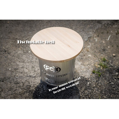 Mini tonneau en inox 110x90mm - Motif "HOT FOX"