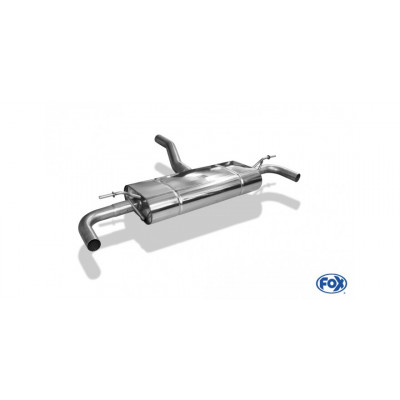 Silencieux arrière duplex inox sur sortie d'origine pour MERCEDES GLA TYPE X156