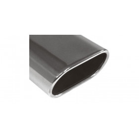 Embout d'échappement inox type 52 / 150x70mm / long 300mm / biseauté 30°