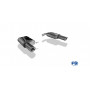 Silencieux arrière duplex inox 1x100mm type 17 pour VOLKSWAGEN PASSAT TYPE 3C/3C CC 4-MOTION
