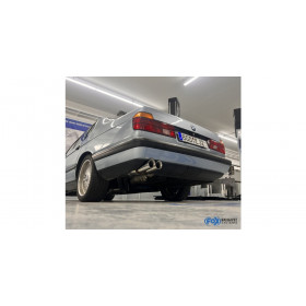 Silencieux arrière sport 100% inox 2x76mm type 25 pour BMW 730i/740i/740iL/750i/750iL E32