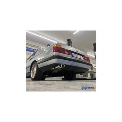 Silencieux arrière sport 100% inox 2x76mm type 25 pour BMW 730i/740i/740iL/750i/750iL E32