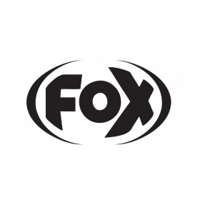 Sticker logo FOX noir 85mm x 55mm