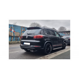 Silencieux arrière duplex inox 2x90mm type 25 pour VOLKSWAGEN TIGUAN I 4-MOTION TYPE 5N