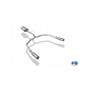 2x70mm stainless steel silent for RENAULT TWINGO I TYPE C06