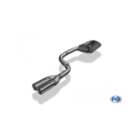 Silencieux arrière inox 2x80mm type 13 pour MERCEDES ML 500 TYPE W163 (Facelift)