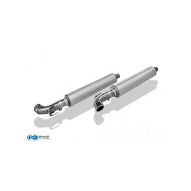 Silencieux arrière "side pipe" inox avec isolation thermique 1x90mm type 12 pour DODGE VIPER SRT-10