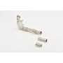 copy of Silent stainless steel rear 1x129x106mm type 44 for OPEL CORSA E 1.4L TURBO