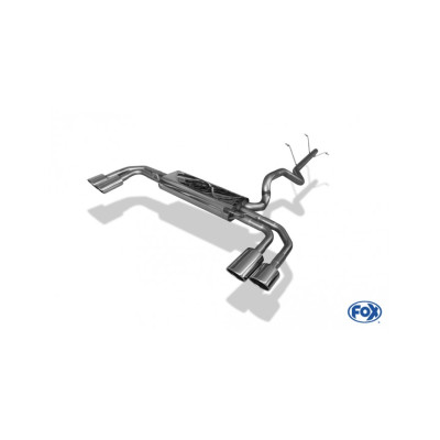 Silent rear duplex stainless steel 2x115x85mm type 32 for MERCEDES VITO KOMPACT TYPE 639