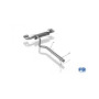Silencieux arrière duplex inox 2x115x85mm type 32 pour MERCEDES VITO KOMPACT TYPE 639