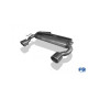 Silencieux arrière duplex inox 1x100mm type 16 pour AUDI TT QUATTRO 3.2L TYPE 8N