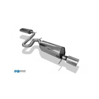 Pack silencieux avant + silencieux arrière inox 1x115x85mm type 32 pour RENAULT CLIO V