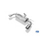 Silencieux arrière duplex inox 1x100mm type 25 pour SEAT LEON TYPE 5F