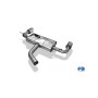 copy of Silent rear duplex stainless steel 2x80mm type 25 for SEAT LEON TYPE 5F