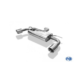 Silencieux arrière duplex inox 1x100mm type 25 pour SEAT LEON TYPE 5F (FACELIFT)