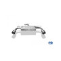 copy of Silent rear duplex stainless steel 2x80mm type 25 for SEAT LEON TYPE 5F