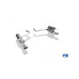 Silencieux arrière duplex inox 1x115x85mm type 32 pour MERCEDES CLASSE E TYPE W211