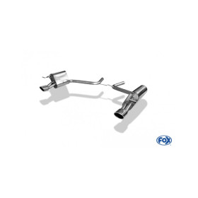 Silent rear duplex stainless steel 1x115x85mm type 32 for MERCEDES CLASSE E TYPE W211