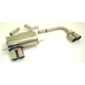 copy of Silent stainless steel rear 1x90mm type 16 for BMW SERIE 1 120i TYPE E87