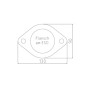 Silencieux arrière duplex inox 2x90mm type 16 (sidepipe) pour FORD RANGER MK5