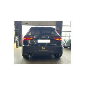 copy of Silent rear duplex stainless steel 1x160x80mm type 53 for VOLKSWAGEN T5/T6 4-MOTION
