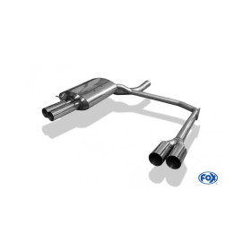 Silencieux arrière duplex inox 2x80mm type 10 pour BMW 520D/525D/530D TYPE E60/61