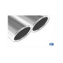 copy of Silent rear duplex stainless steel 1x160x80mm type 53 for VOLKSWAGEN T5/T6 4-MOTION