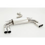 copy of Silent rear duplex stainless steel 1x160x80mm type 53 for VOLKSWAGEN T5/T6 4-MOTION