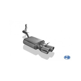 copy of Silent rear duplex stainless steel 1x145x65mm type 59 for SEAT LEON ST TYPE 5F