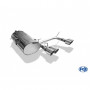 Silencieux arrière duplex D+G inox 2x90mm type 14 look M3 V2 pour BMW 320/323/325/328/330 TYPE E46
