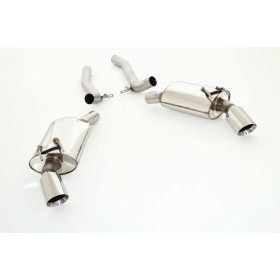 copy of Silent rear duplex stainless steel 1x100mm type 16 for CHEVROLET CAMARO