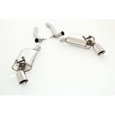 copy of Silent rear duplex stainless steel 1x100mm type 16 for CHEVROLET CAMARO