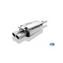 copy of Silent rear duplex stainless steel 1x160x80mm type 53 for VOLKSWAGEN T5/T6 4-MOTION