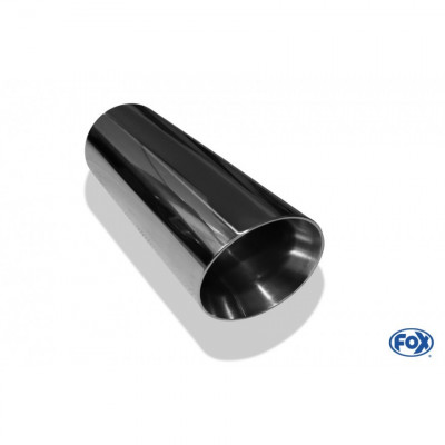 Embout d'échappement inox type 25 / Ø80mm / long 300mm