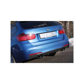 Silent rear duplex stainless steel 2x76mm type 25 for BMW 330d TYPE F30/31