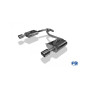 Silencieux arrière duplex inox 1x100mm type 16 pour FORD MONDEO MK4 TITANIUM S (COFFRE)
