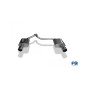 Silencieux arrière duplex inox 1x100mm type 16 pour FORD MONDEO MK4 TITANIUM S (COFFRE)