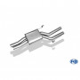 copy of Silent rear duplex stainless steel 1x160x80mm type 53 for VOLKSWAGEN T5/T6 4-MOTION