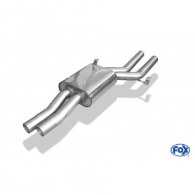 copy of Silent rear duplex stainless steel 1x160x80mm type 53 for VOLKSWAGEN T5/T6 4-MOTION