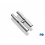 copy of Silent rear duplex stainless steel 1x160x80mm type 53 for VOLKSWAGEN T5/T6 4-MOTION